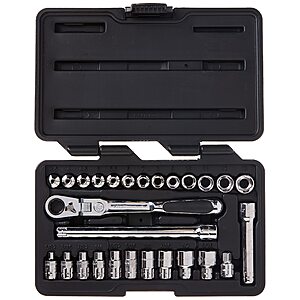 27-Piece GEARWRENCH 1/4" Drive 6 Pt. Pass-Thru Mechanics Tool Set (Standard SAE/Metric) $68 or less + Free Shipping
