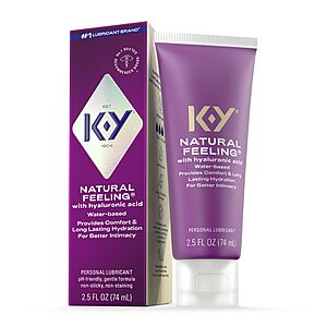 2.5-Oz K-Y Natural Feeling Water Based Lube w/ Hyaluronic Acid $2.99 w/ S&S + Free Shipping w/ Prime or on $35+