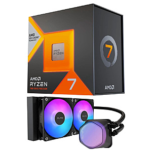 AMD Ryzen 7 7800X3D 4.2 GHz AM5 CPU + Cooler Master Elite Liquid 240 CPU AIO Cooler $338.98 + Free Shipping