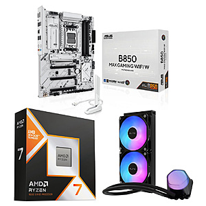 [Bundle] Ryzen 7 9800X3D CPU + ASUS B850 MAX GAMING WIFI W MB + 240mm Cooler Master AIO $499 + Free S/H