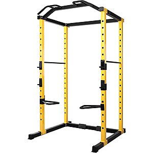 HULKFIT Pro Series 2.35" x 2.35" Power Cage Squat Rack w/ Optional Attachments $206.99 + Free Shipping