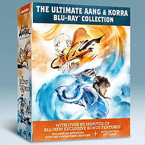 The Ultimate Aang & Korra Blu-ray Collection w/ Bonus Disc & Art Cards $18.99 + Free Shipping w/ Prime or on $35+