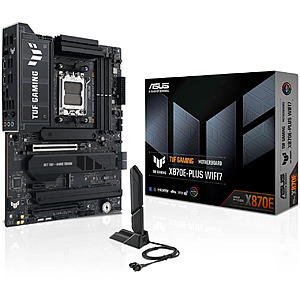 [Newegg] ASUS TUF GAMING X870E-PLUS WIFI7 AMD X870E ATX Motherboard $225 + Free Shipping