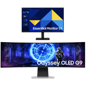 [Select Accounts] 49" Samsung Odyssey G95SD Dual QHD 240Hz OLED Curved Gaming Monitor + 27" 1080p IPS Monitor $935 + Free Shipping