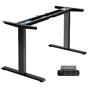 Topsky Dual-Motor Electric Height-Adjustable Desk Frame (225-Lb Capacity) $98.99 + Free Shipping
