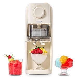 Dash Pro Shaved Ice Machine w/ Adjustable Blade & 2 Ice Molds (Cream) $53.70 + Free Shipping