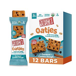 12-Ct 1.83-Oz Perfect Bar Oaties Oatmeal Cookie Dough Protein Bars $13.58 w/ S&S + Free Shipping w/ Prime or on $35+