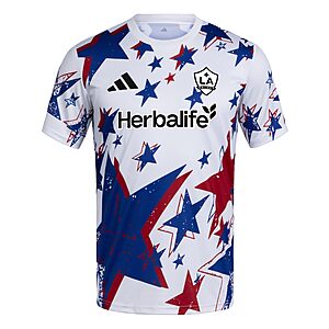 adidas Men's MLS Amer Pre-Match Jersey: X-Large Los Angeles Galaxy or Large San Diego FC $35 + Free Shipping