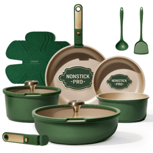 Carote 15 Pcs Nonstick Cookware Set $49.98