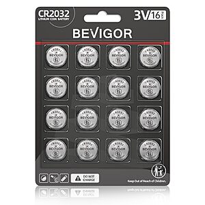 BEVIGOR 2032 Battery Compatible with AirTag CR2032 Lithium 3V Coin Battery $2.99