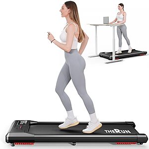 THERUN Walking Pad Under Desk, Portable Walking Pad Treadmill for Home $83.99