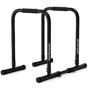 Sportsroyals Adjustable Dip Bar for Home, 400lbs Cap Calisthenics Equipment $37.04