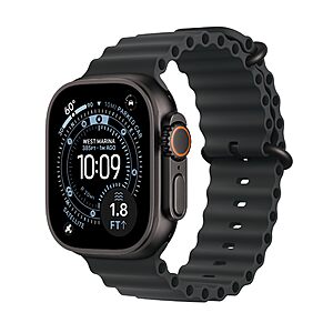 49mm Apple Watch Ultra 3 GPS + Cellular Smartwatch w/ Rugged Titanium Case (Black Titanium Case with Black Ocean Band) $699.99 + Free Shipping