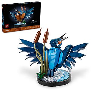 LEGO Icons Kingfisher Bird Model, Creative Set for Adults to Build and Display, Relaxing Project for Bird Lovers & Enthusiasts, Ideal Gift for Home and Office Décor, 10331