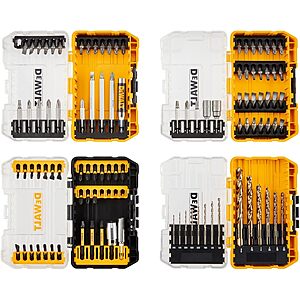 DEWALT Drill Bit Set, 21 Pc. Titanium Nitride Coated Pilot Point DEWALT Bit Set with Case for Wood, Metal and Plastic (DW1361)