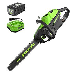 Greenworks 80V 16" Brushless Cordless Chainsaw w/ 2.5Ah Battery & Charger $229.98 + Free Shipping
