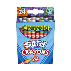 24-Count Crayola Swirl Crayons $2.68 + Free Shipping w/ Prime or on $35+