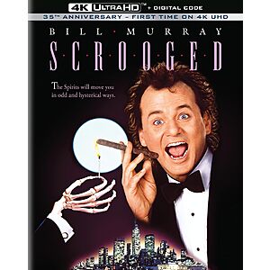Scrooged: 35th Anniversary Edition (4K Ultra HD + Digital Code) $13.40 + Free Shipping w/ Prime or on $35+
