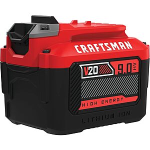 Craftsman V20 9 Ah Lithium-Ion Battery $79.00 + Free Shipping