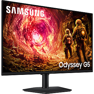 Samsung Odyssey G5 G50F 27" 1440p HDR 180 Hz IPS Gaming Monitor $149.99 at B&H Photo