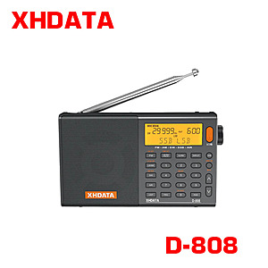 XHDATA D808 Portable Radio AM FM SW Air Band with SSB 18650 Battery XHDATA-Gray $53 + Free Shipping