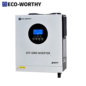 ECO-WORTHY 5000W 48V Hybrid Solar Inverter 120V/220V Pure Sine Wave $343 + Free Shipping