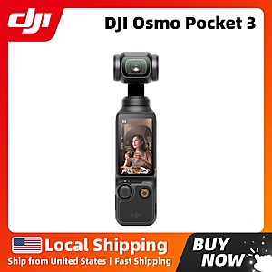 DJI Osmo Pocket 3 4K/120fps 1-Inch CMOS 2-Inch Rotatable Screen 3-Axis Gimbal Camera $292 + Free Shipping
