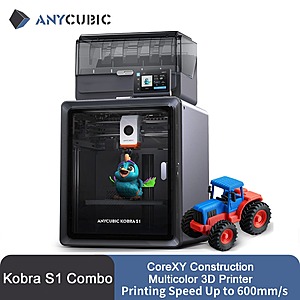 Anycubic Kobra S1 Combo 3D Printer 600mm/s CoreXY Multi-Color $325.30 + Free Shipping