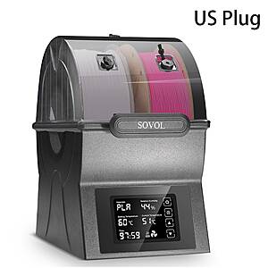SOVOL SH02 2-Spool Filament Dryer Box 70&deg;C PTC Heating $38.50 + Free Shipping