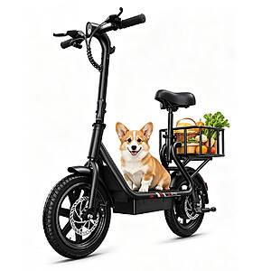 DYU C4 14 inch 500W 36V 7.8Ah Peak Folding Electric Scooter Mini E-Bike $166 + Free Shipping