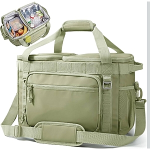 TOURIT Soft Sided Cooler Bag 48 Can, Collapsible &amp; Leakproof Ice Chest
