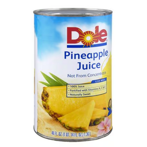 Dole 100% Pineapple Juice Can, 46.0 oz 99 cents CLEARANCE at Walgreens, STOCK IS YMMV. FPU at $10