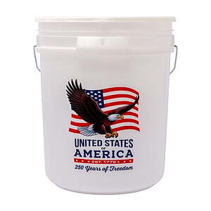 2x 5 gallon buckets with lids for 5.76 at Sams Club