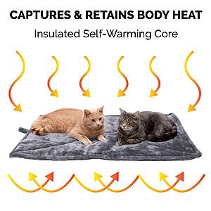 Furhaven ThermaNAP Self-Warming Quilted Faux Fur Reflective Cat & Dog Bed Mat (Gray, Large) $8.99 + Free Shipping w/ Prime or on $35+