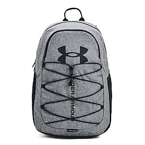 Under Armour Unisex-Adult Hustle Sport Backpack , Pitch Gray Medium Heather (012)/Black , One Size Fits All