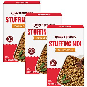 Amazon Fresh, Stuffing Mix Turkey Flavor, 6 Oz (Pack of 3)~$2.76 With S&S @ Amazon
