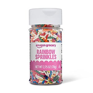 Amazon Grocery, Rainbow Sprinkles, 2.75 Oz~$1.12 With S&S @ Amazon~Buy 4 & Save More!