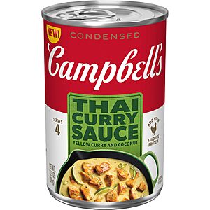 Campbell's Condensed Thai Curry Sauce, 10.5 Oz~$1.73 After Coupon & S&S @ Amazon