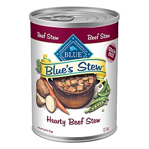 Blue Buffalo Blue's Stew Beef Grain-Free Wet Dog Food, 12.5 oz, 12 ct~$21.12 With S&S @ Amazon