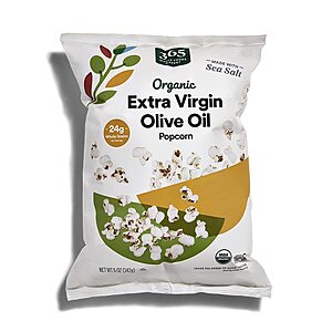 365 by Whole Foods Market, Organic Extra Virgin Olive Oil and Sea Salt Popcorn, 5 Ounce~$2.65 With S&S @ Amazon~Buy 4 & Save More!