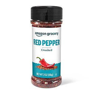 Amazon Grocery, Crushed Red Pepper, 2 Oz~$1.28 With S&S @ Amazon~Buy 4 & Save More!