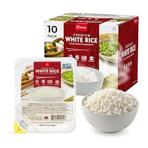 IRIS Instant White Rice, 10PK, Japanese Short Grain Vegan, Microwave 80 sec | Non-GMO, Gluten Free, Vegan, Ultra Premium Japanese Sushi Rice~$13.29 With S&S @ Amazon