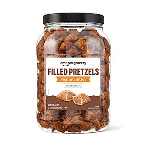 Amazon Grocery, Peanut Butter Filled Pretzels, 44 Oz~$6.22 After Coupon & S&S @ Amazon