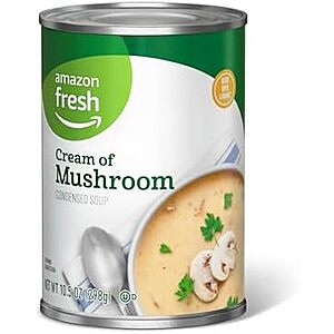 Amazon Fresh Cream of Mushroom Soup 10.5 Ounce~$0.59 With S&S @ Amazon~Buy 4 & Save More!