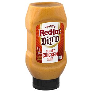 Frank's RedHot Dipping Sauce, Secret Chicken, Creamy, Tangy, Smoky Flavor 12 fl oz~$3.57 With S&S @ Amazon