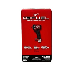 Milwaukee 2854-20 M18 FUEL&trade; 3/8 " Compact Impact Wrench w/ Friction Ring Kit - Tool Only $139.1