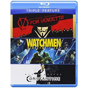 V for Vendetta/Watchmen/Constantine (Box Set) [Blu-ray] $11.99 Gruv.com