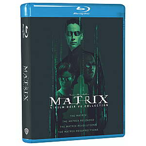 The Matrix: 4-Film D&eacute;j&agrave; Vu Collection (Blu-ray) $12.99 Walmart.com