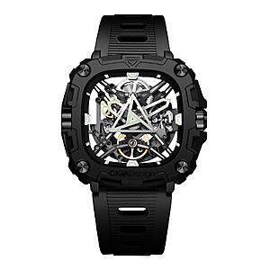 CIGA Design Automatic Watch - X Series Eye of Horus Mechanical Skeleton Watch Bioceramic Case Square $126.99
