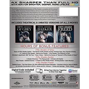Fifty Shades: 3-Movie Collection [4K UHD + Blu-ray + Digital]